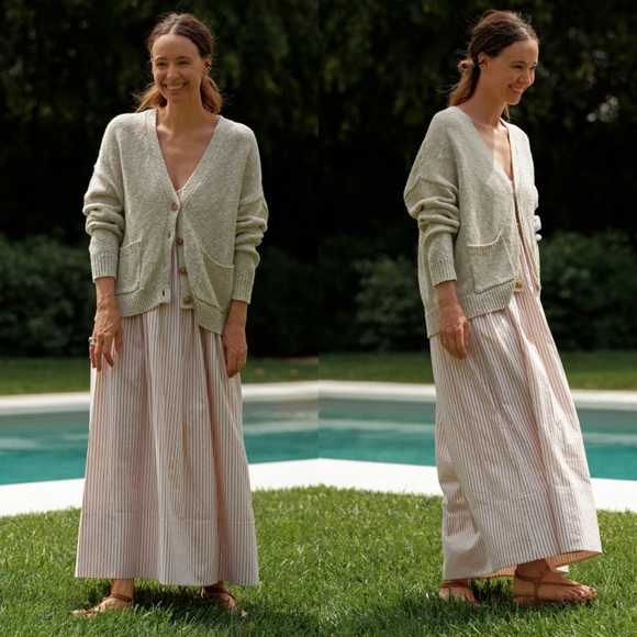 Jenni Kayne Cropped Cocoon Cardigan Natural S